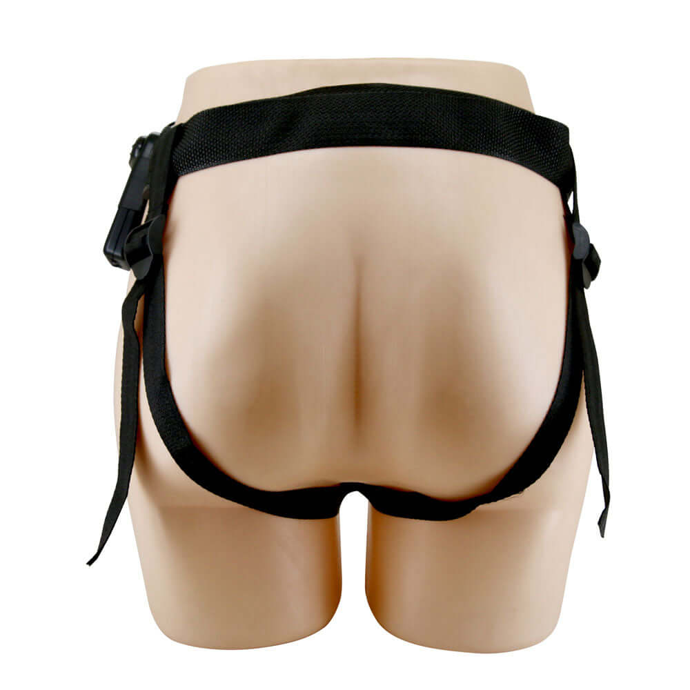 Party Up NELSON Vibrating Strap-On - Brown 17.5 cm Vibrating Hollow Strap-On